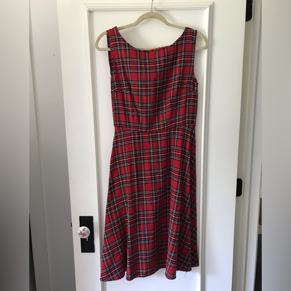 Vintage Thxgiving Classic Tartan Dress Red - Picture 4 of 7